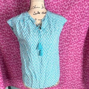 St. John’s Bay Breezy Sleeveless Top sz S